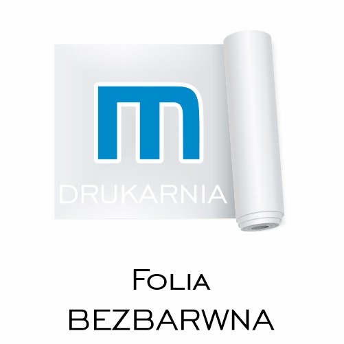 Folia monomeryczna bezbarwna z białym poddrukiem