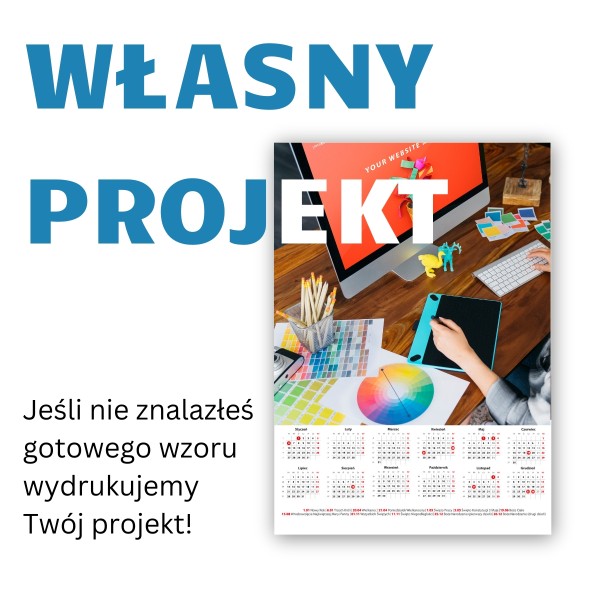 Kalendarz listwowany/ własny projekt