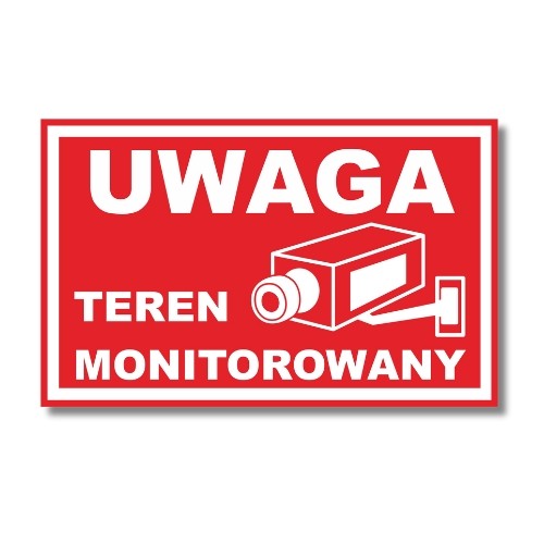 Tabliczka Uwaga Teren Monitorowany (1)