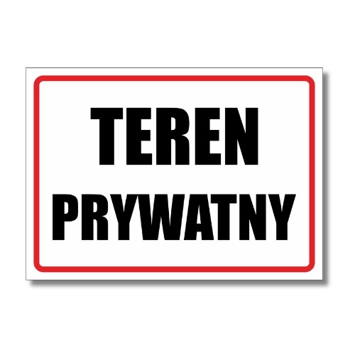 Tabliczka Teren Prywatny (1)