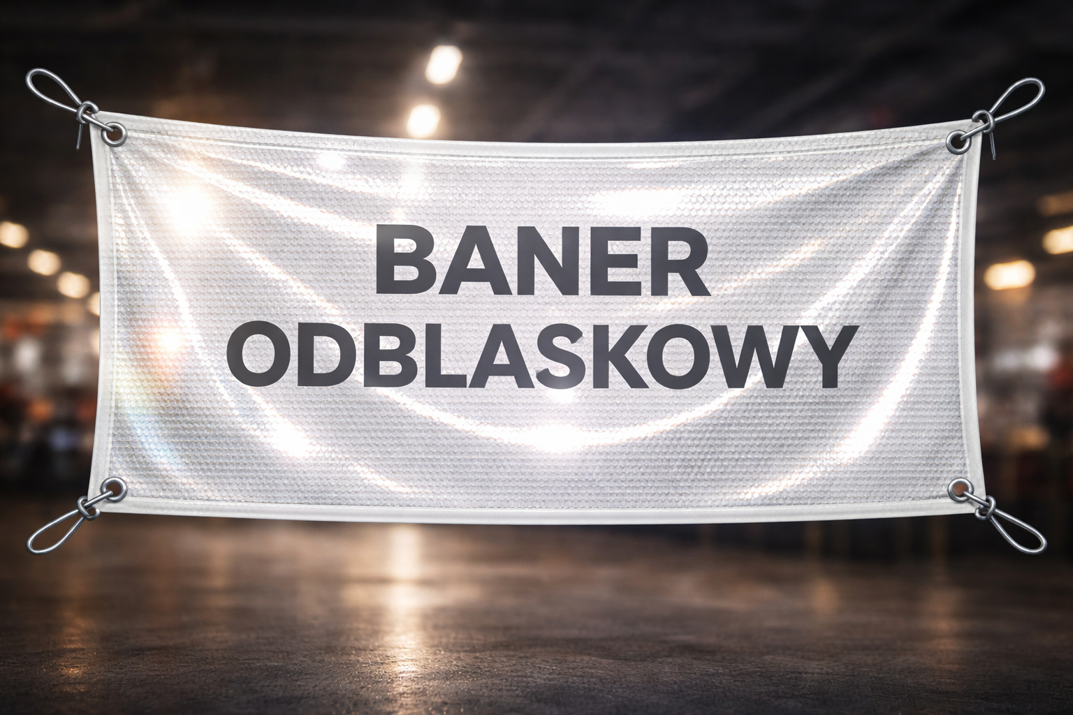 Baner odblaskowy &mdash; reklama widoczna po zmroku