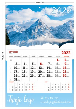 Kalendarze jednodzielne 310 x 458 mm
