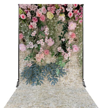 Tło fotograficzne Ściana Kwiaty Komunia Wesele Sesja