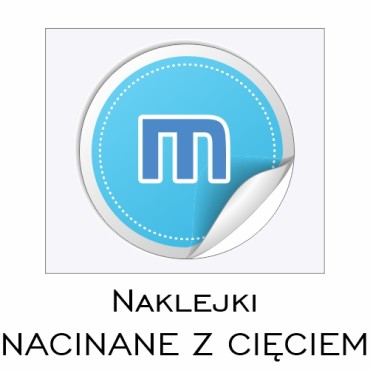 Naklejki nacinane z cięciem